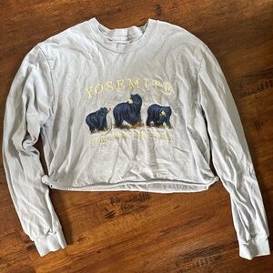 Gray Yosemite Graphic Crewneck